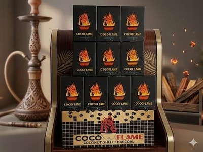 Hookah Charcoal - 10KG 22 lb Natural Coconut  720 Cube for Shisha Bar & Hookah