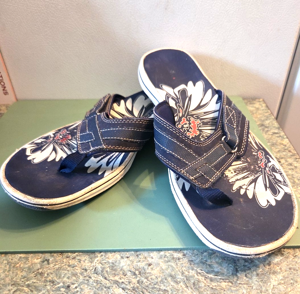 APL Sandali Clarks 9M suola in gomma suola in gomma blu bianco