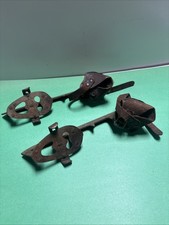 Antique ice Skates Union Hardware Co Clamp On Leather Straps
