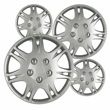 Set Of 4 Hubcaps 15 Silver Abs Wheel Covers For 1999 - 2003 Mitsubishi Galant Set Of 4 Hubcaps 15 Silver Abs Wheel Covers For 1999 - 2003 Mitsubishi Galant