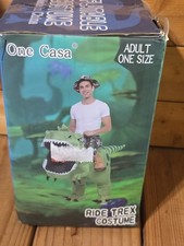Ride Trex Costume Adult One Size Dinosaur.