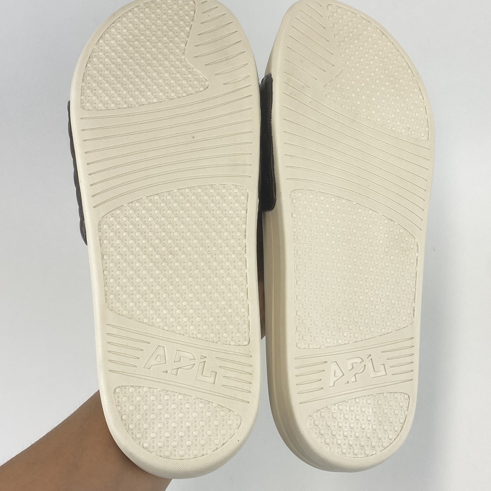 APL Lusso Slide Shoes Uomo Taglia 11 Sandali Trapuntati Slip On Nuovi Sandali Slides