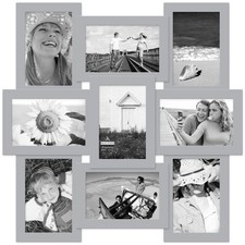 Malden Gray Puzzle Wall Collage Picture Frame