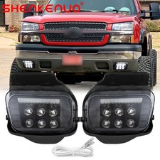 For 03-06 chevy Silverado 6000K White Fog Light Pair For 1500 2500 3500 Pickup