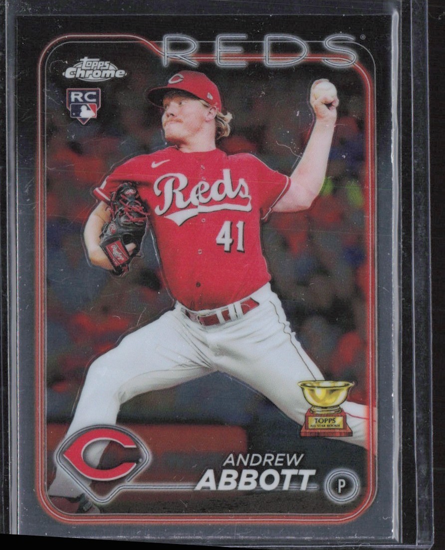 2024 Topps Chrome Andrew Abbott Rookie Cincinnati Reds #154