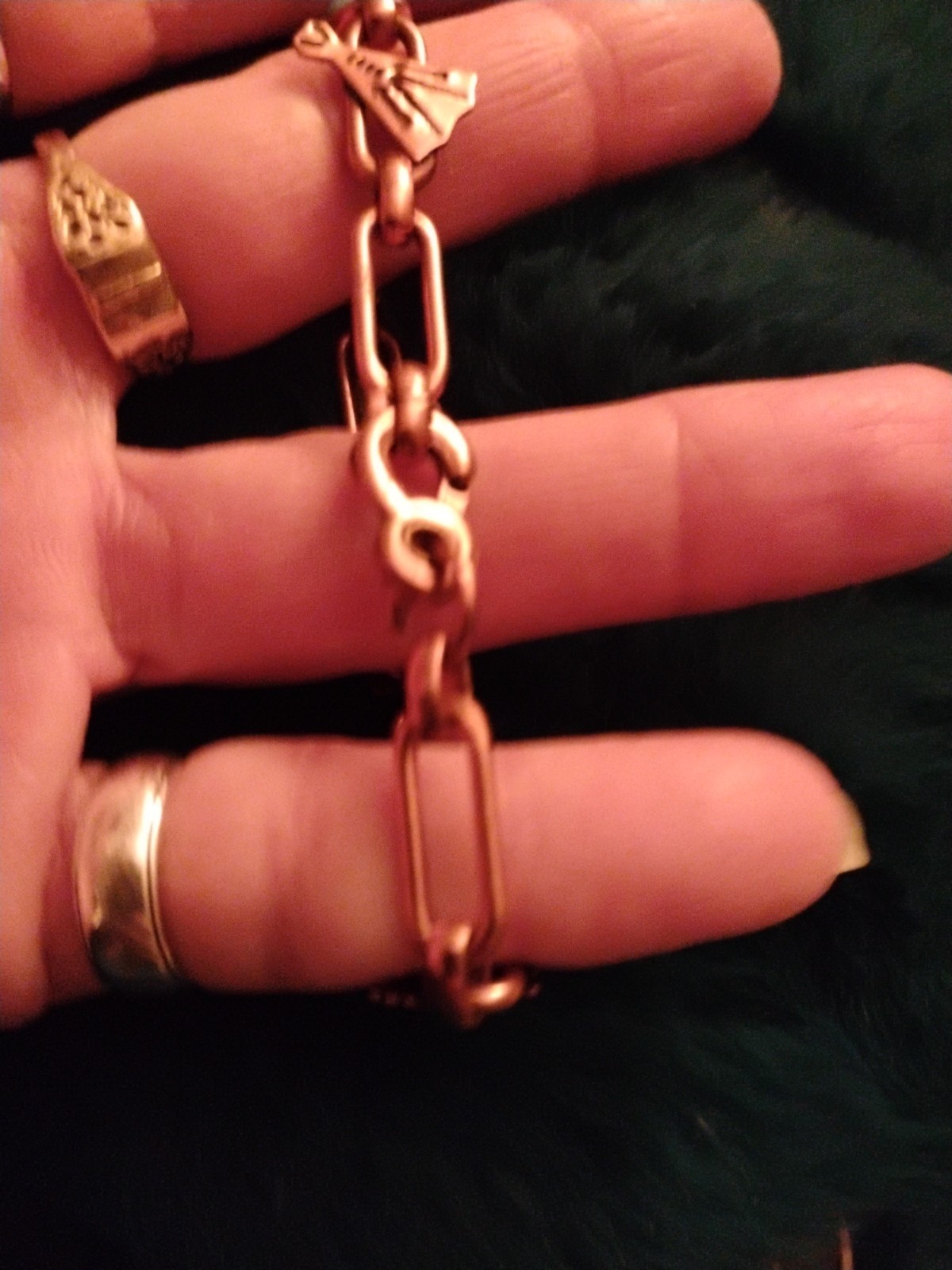 Vintage Navajo Style Solid Copper Storyteller Cha… - image 4