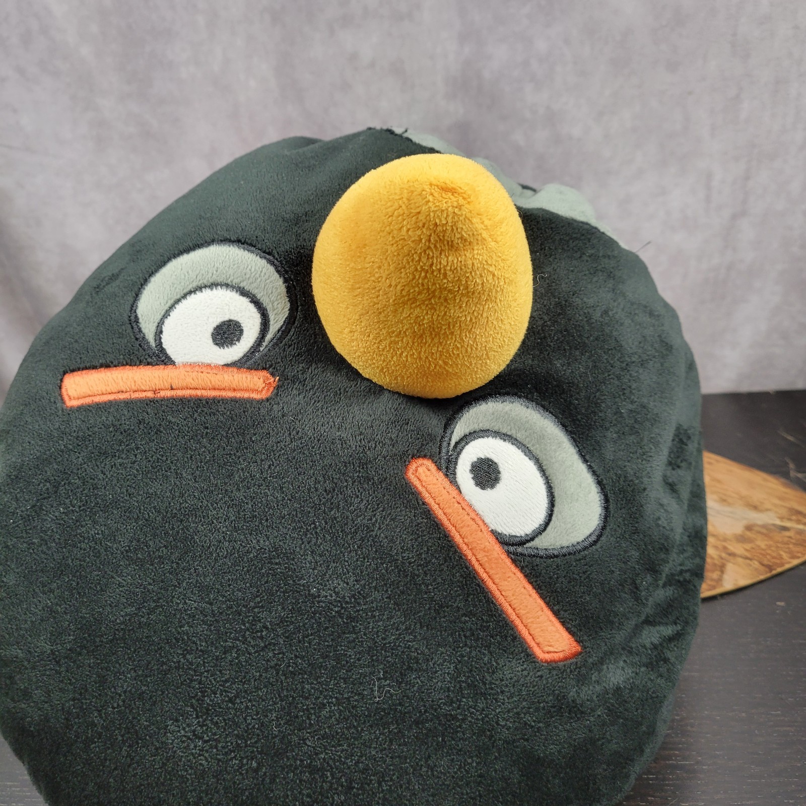 Angry Birds Rovio Plush Black Bomb Bird Beanbag Stuffed Toy Pillow 9"