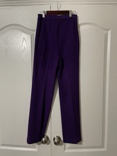 Women  s Purple Trousers By St John Size 2
