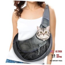 Soft Cat Sling Carrier Pouch for Cats Under 11 lbs with a Soft Pouch