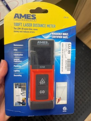 NEW-AMES INSTRUMENTS 100 FT. LASER DISTANCE METER LDM-30 (ECP019651)