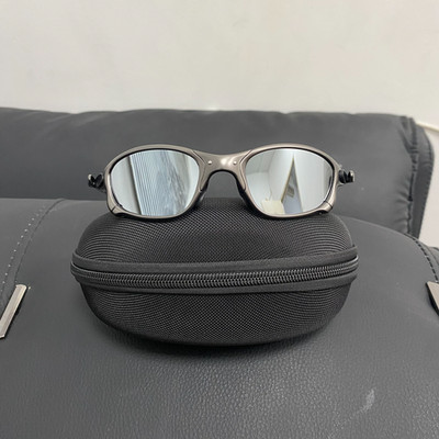 Vintage Oakley Juliet 2.0 X-Metal Polarized Sunglasses Gray Frames Silver Lens