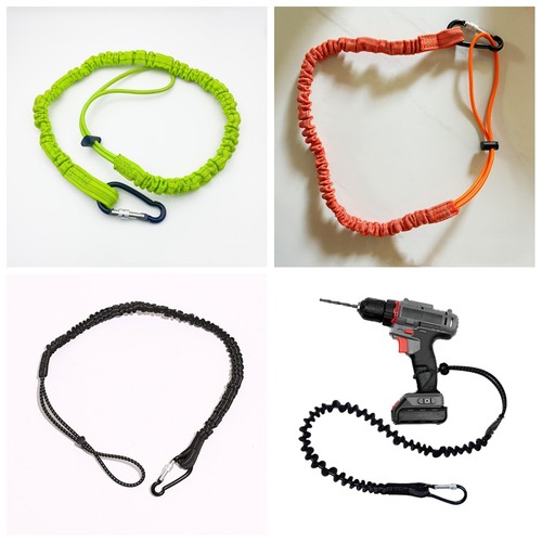 6Pcs Scaffold Lanyard Tool Tether Locking Carabiner Heavy Duty Tool Lanyard 90cm - Afbeelding 10 van 13