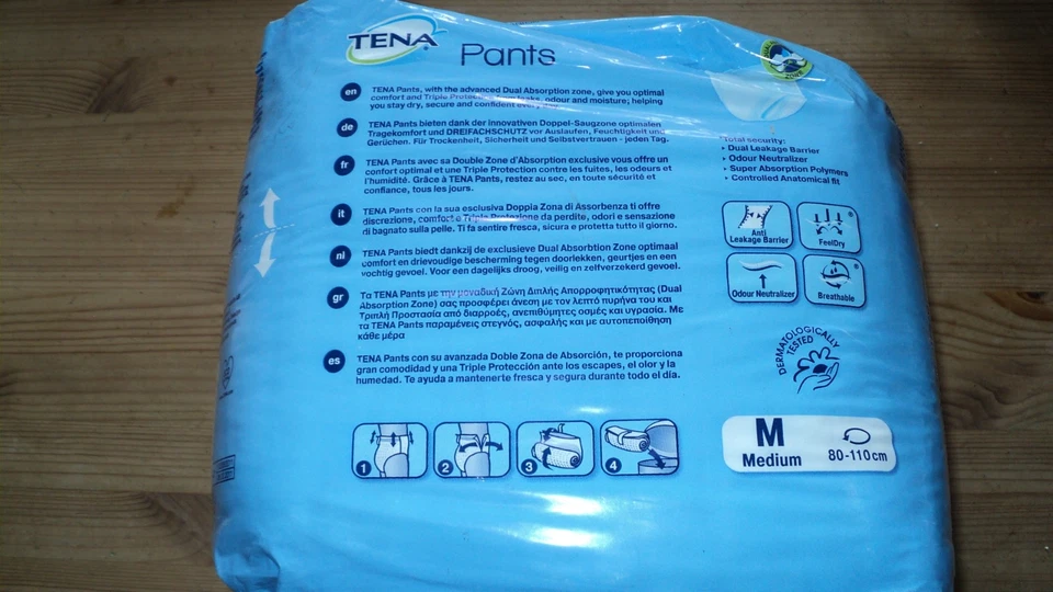 tena pants maxi, taille M, dual absorbtion zone - Photo 2/2