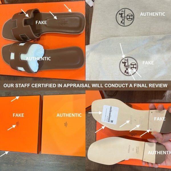 Hermes Oran Sandal Calfskin & Gold Piqures Ecrues H021056Z03