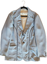Panhandle Slim Suit Men Light Blue Made in USA Vintage 2 Piece