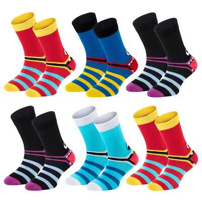 SALE! 6 Paar Kindersocken Freche Bande weiche Baumwolle Kinder Socken