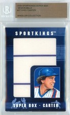 2008 SPORTKINGS SUPER BOX MEMORABILIA 1/1 #37 GARY CARTER PATCH BGS AUTHENTIC