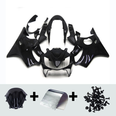 ABS Fairings Kit for Honda CBR600F4i 2004 2005 2006 2007 Body Cowl Gloss Black