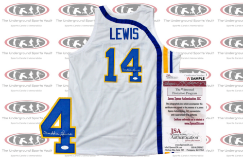 Freddie Lewis Signed ABA (1971-1974) Indiana Style Jersey JSA Witnessed - Picture 1 of 6