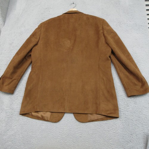 Norm Thompson Jacket Blazer Men 46R Brown Faux Suede Vintage Heritage Classic - Picture 19 of 21
