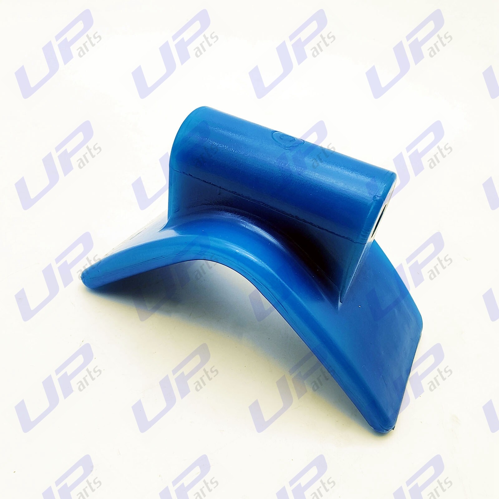 Width Boat Trailer Non Marking Blue Molded Rubber V Bow Stop 3 Inch Mounting