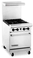 American Range AR-4, 24 inch Heavy Duty 4 Burner Gas Range, NSF