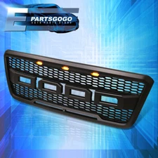 For 04-08 Ford F150 Front Grille Bumper Mesh Raptor Style Grill + LED DRL Lights