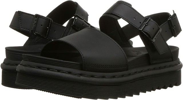 Dr. Martens Voss Black Women's Casual Leather Sandals 23802001 US 10 / UK 8 for sale online | eBay