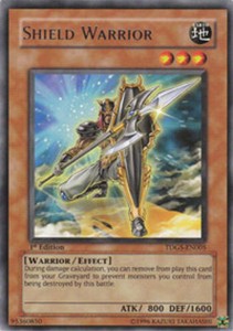 Shield Warrior - TDGS-EN005 - Rare - Unlimited Edition x3 - Lightly Played