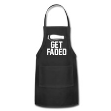 Barber Apron with Pockets - Get Faded Hairdresser Hairstylist Apron Barber Gift