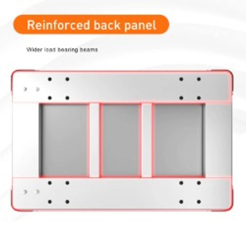 2000 lbs Heavy-Duty Steel Platform Truck - Hand Push Flat Cart Easy Transport - Image 3 of 4