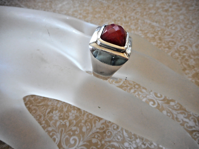 【Ruby】10点 STUNNING 18K YG MEN'S RUBY RING SZ 10 13.31 grams (G129435-1