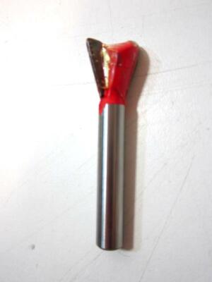 (SP 189) Carbide 1/2'' x 1/4'' Shank 2FL Dovetail Router Bit NEW