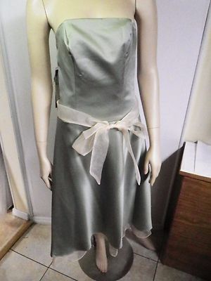 ALFRED ANGELO LADIES SIZE 8 PROM FORMAL DRESS SATINY FLARED CHAMPAGNE POLY  NWT | eBay