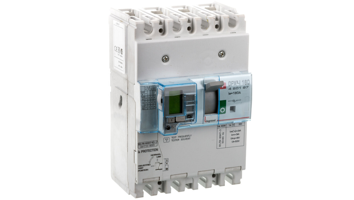 4P 160A power disconnector with DPX3-I 160 + BL.R residual current module /T2UK