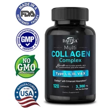 Collagen Complex Capsule Promote Skin Health Supports Joint Gut Health 120 Pills