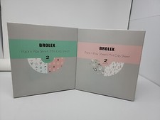 BROLEX Pack n Play Playard/mini Crib Sheet Set - Two 2 Packs Jungle  Arrows