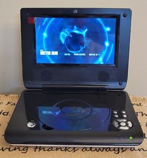 GPX 7  Portable DVD Player PD730W with Case Internal Wires for Quiet Car 