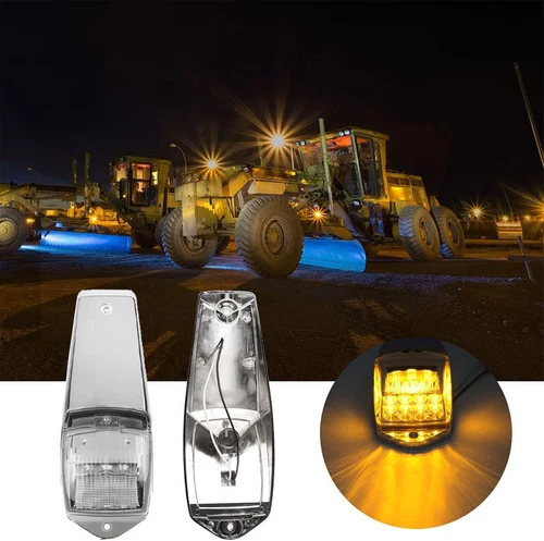 5x17LED Amber Cab Roof Top Clearance Marker Running Light For Kenworth Peterbilt - Picture 5 of 21