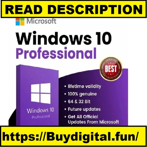 Windows 10 11 pro 64 bit with Genuine License Product Key via email.