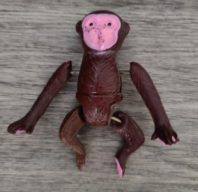Vintage Tumbling Monkey Toy Occupied Japan Celluloid Wind-Up No Key