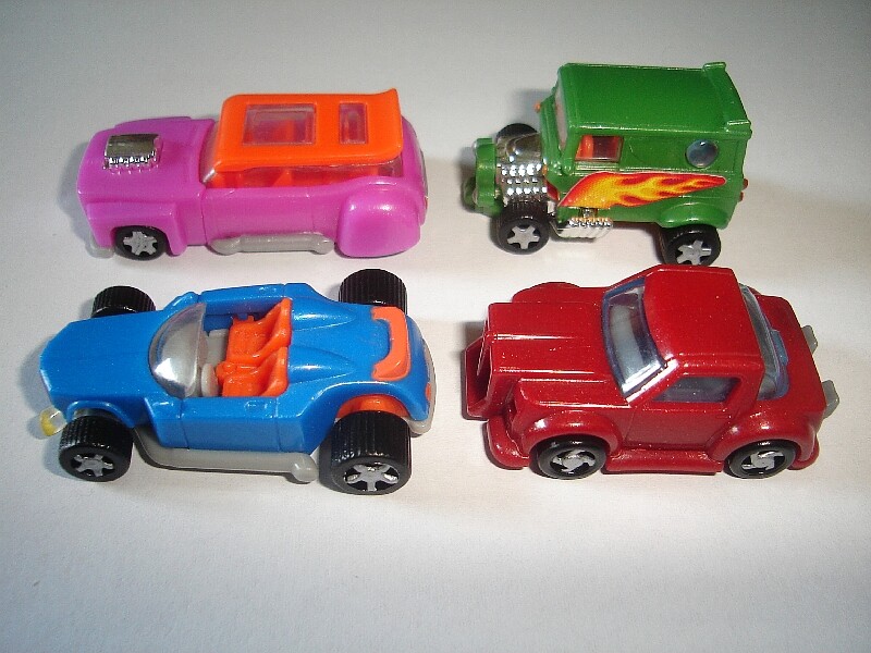 HOT DRAGSTERS MODEL SHOW CARS RACING SET 2 1:87 H0 - KINDER SURPRISE MINIATURES