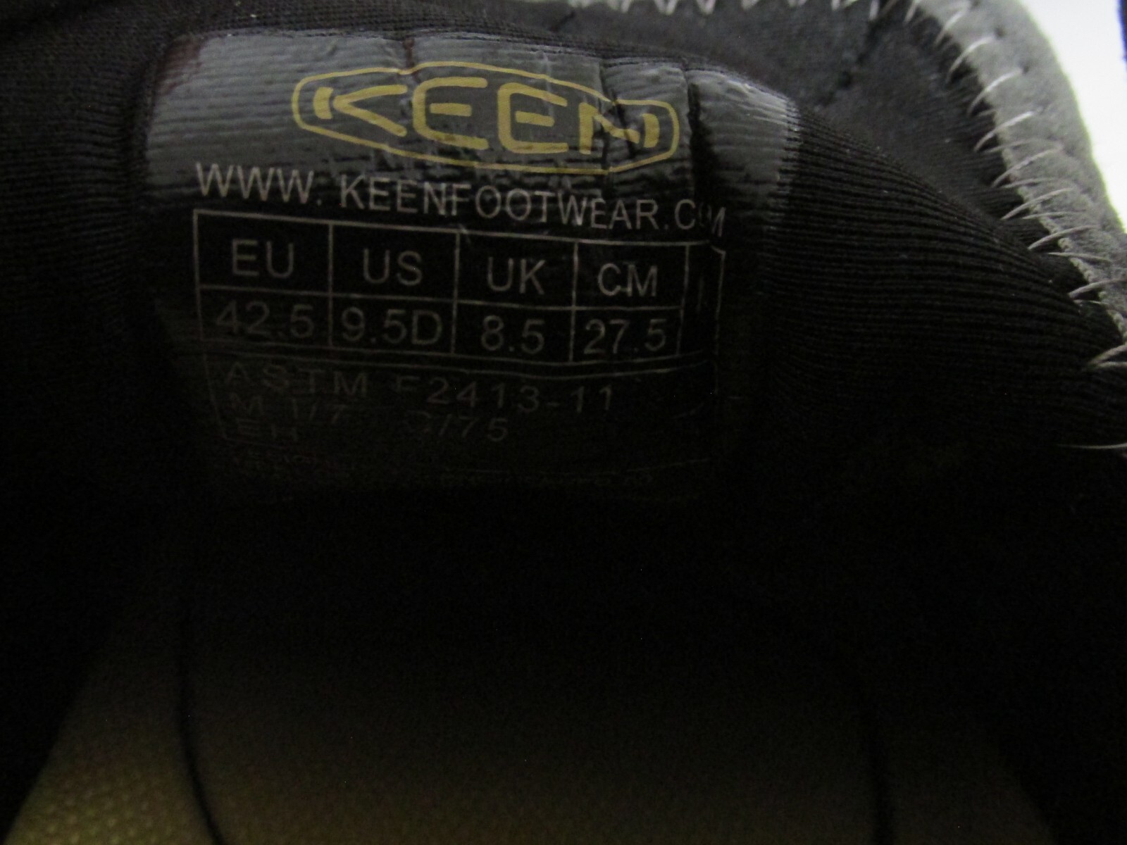 Scarpe da lavoro escursionismo uomo Keen Steele Toe nero grigio taglia 9 1 2D