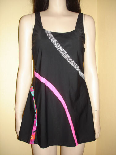 Badekleid Badeanzug Badeanzugkleid bpc selection bonprix 50 schwarz-bunt NEU!