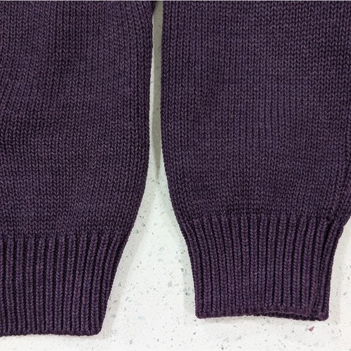 Mila Schön Damen Wolle lila Strick Cardigan Pullover Knöpfe vorne V-Ausschnitt dick M - Bild 6 von 10
