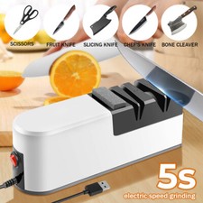 3 Stage Electric Knife Sharpener Professional Kitchen Scissors Sharpening Stone