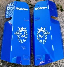 SCANIA Mirror Covers Guards!  ANY Colours.  WITH Lights BOLT ON!. TRUCK Parts.UK