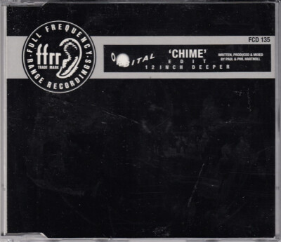 Orbital - Chime Edit CD Single UK Techno 1990 3 -Tracks