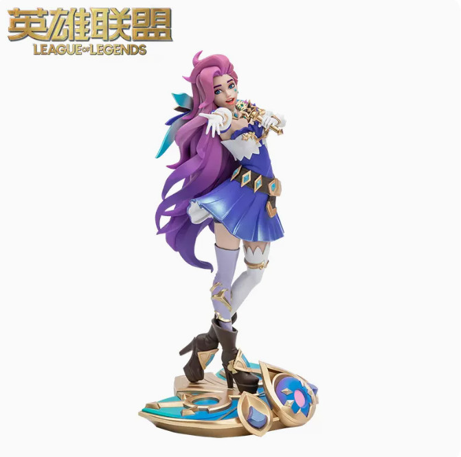 Oficial League of Legends LOL Seraphine PVC 27CM Figura Estatua Modelo Juguete En Caja