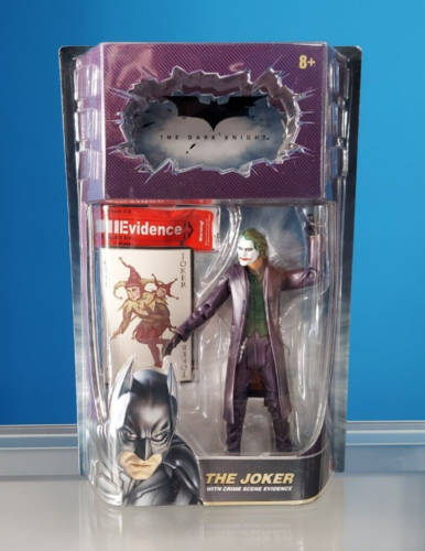 Mattel 2008 The Dark Knight Movie Masters Joker With Crime Scene Evidence MOC - Picture 1 of 2